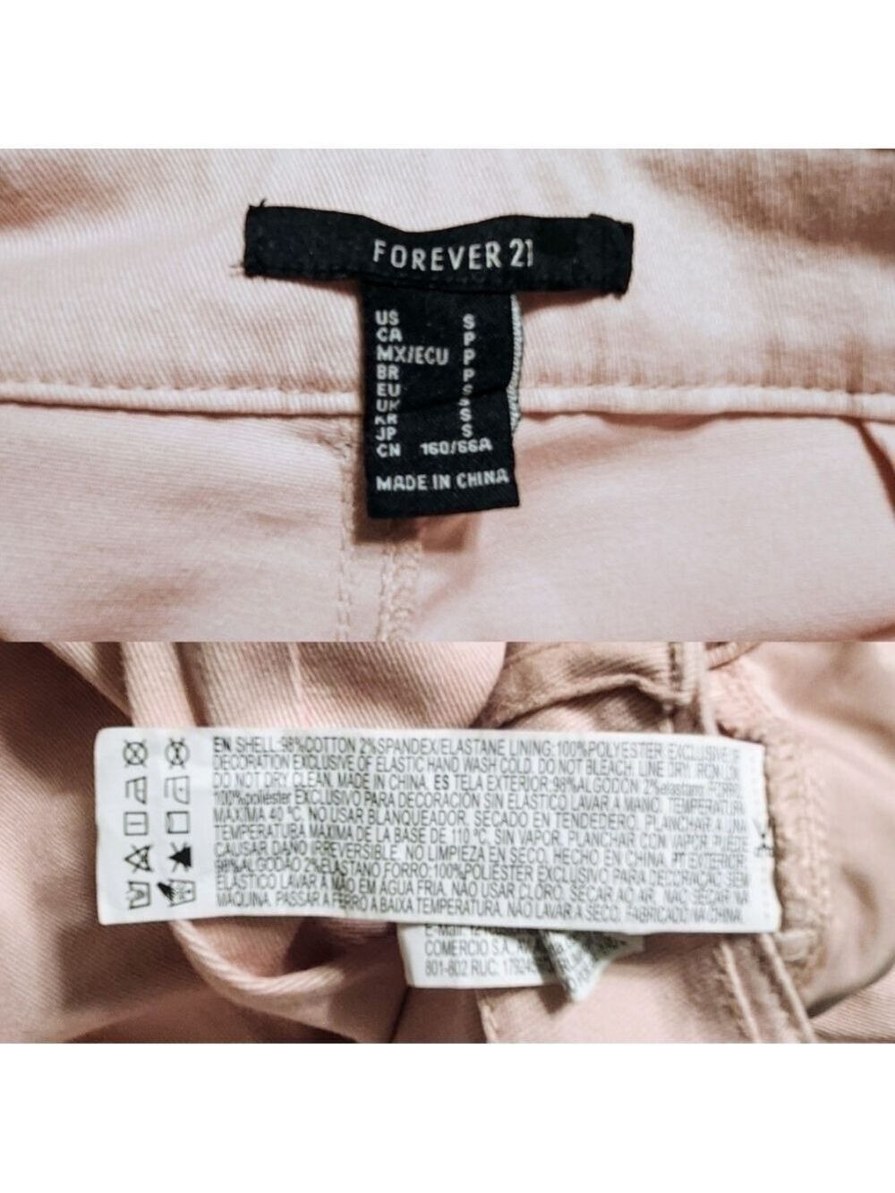 Forever 21 Pink Cargo Jogger Pants Small - Picture 9 of 12